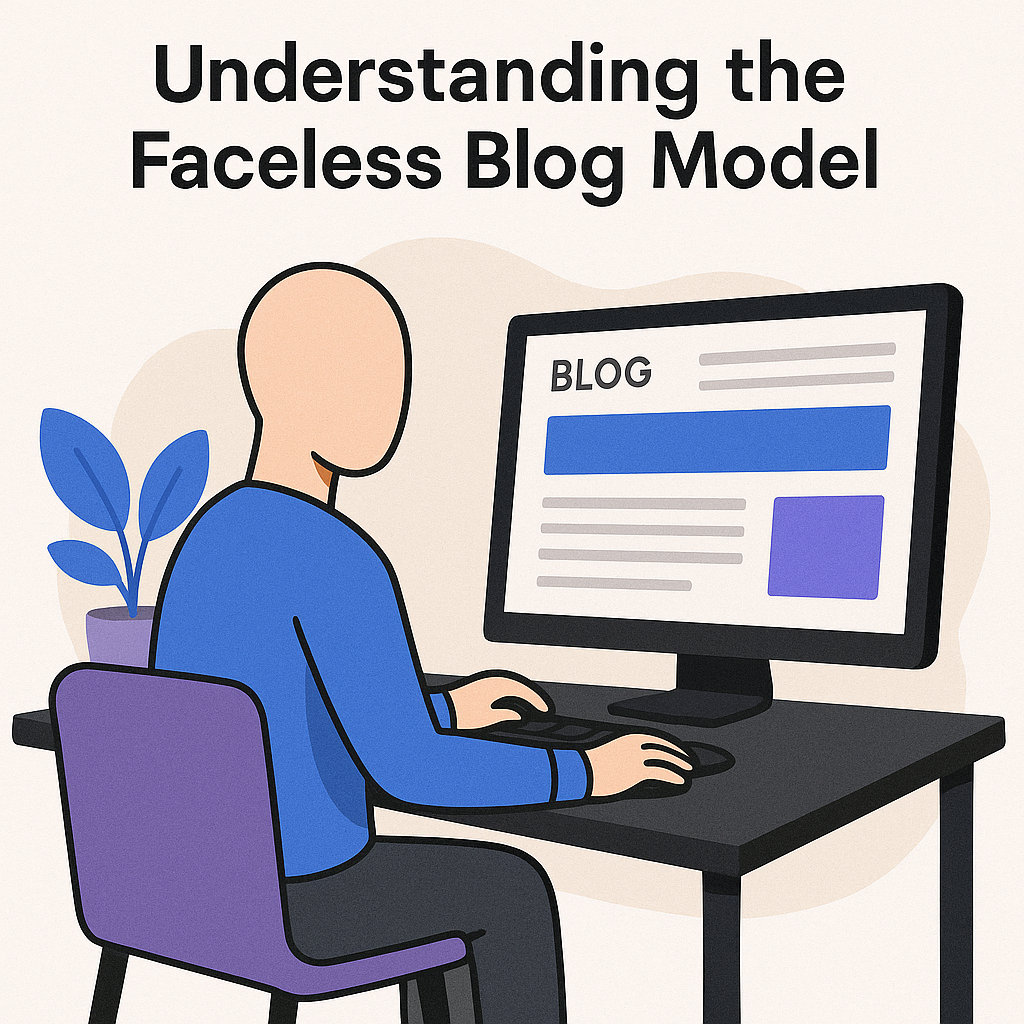 Understanding the Faceless Blog Model — illustration