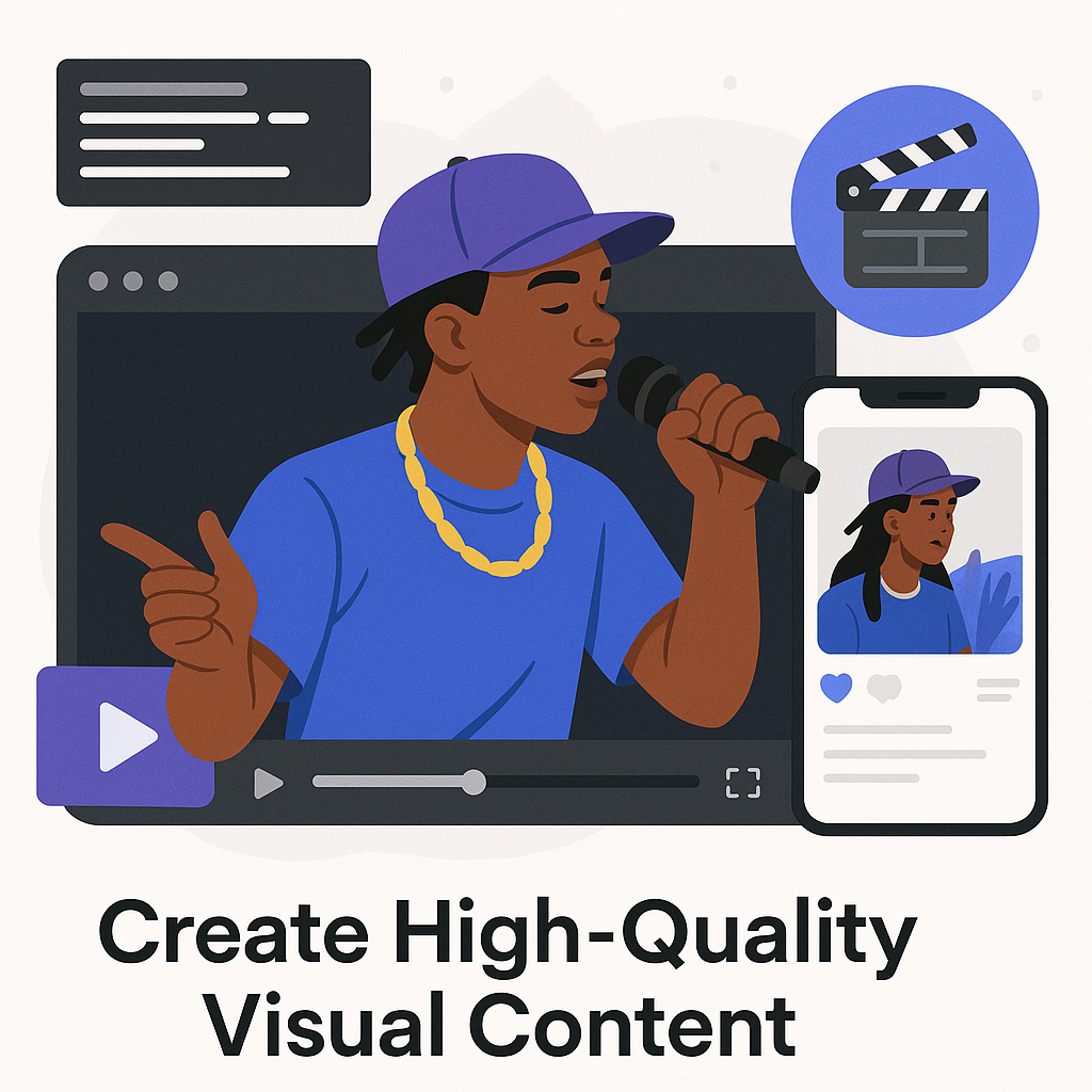 Create High-Quality Visual Content — illustration