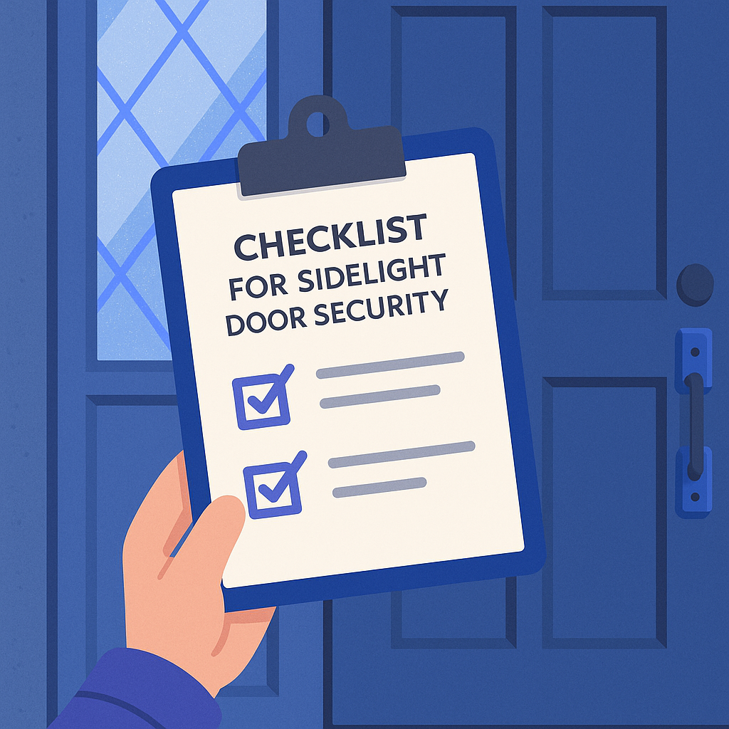 Checklist for Sidelight Door Security — illustration