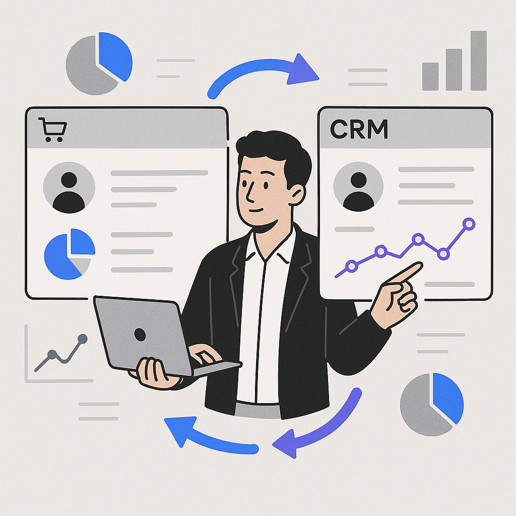 Integrating Consumer Behavior Data with CRM Systems — illustration