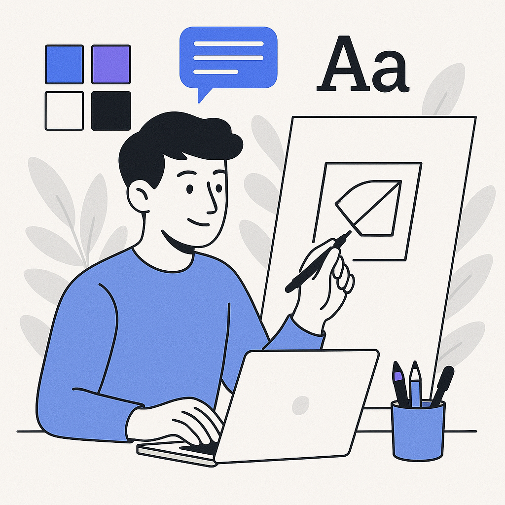 Step 3: Develop a Unique Brand Identity — illustration