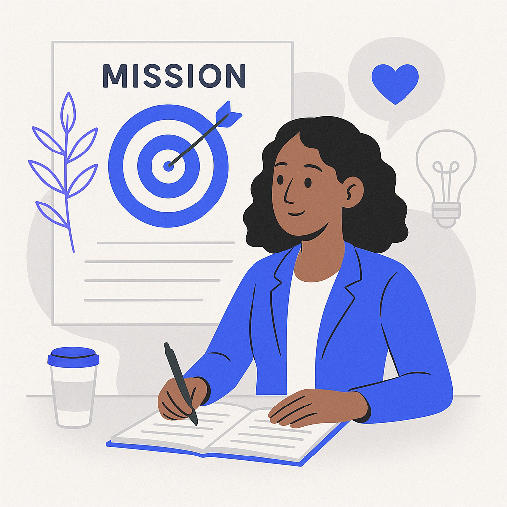 Step 2: Define Your Brand's Core Values and Mission — illustration
