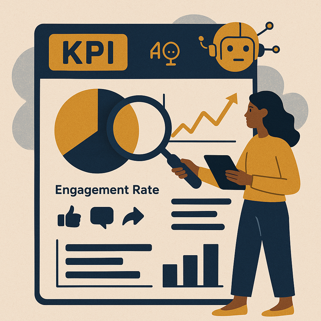 Key Performance Indicators (KPIs) for AI-Enhanced Content — illustration