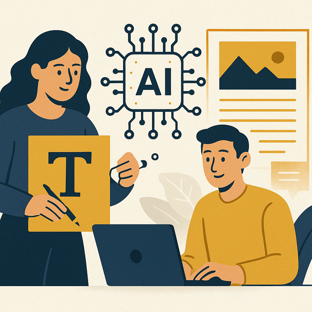 Integrating AI with Traditional Content Strategies — illustration