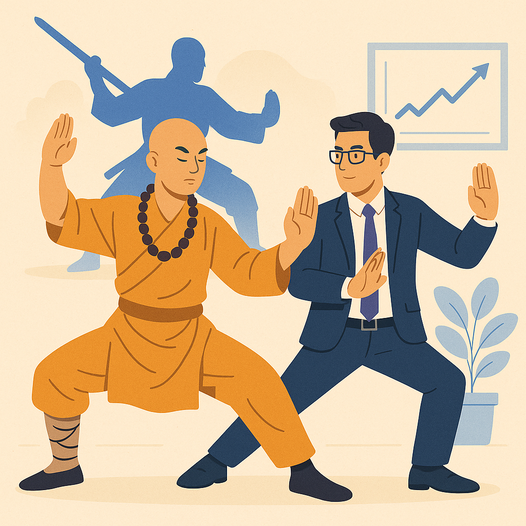 Implementing Shaolin Principles in Business — illustration