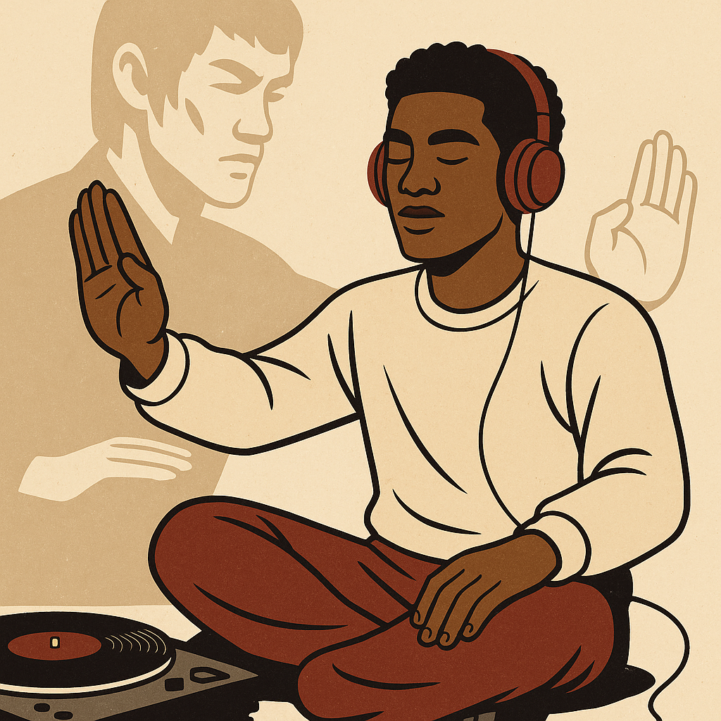 Integrating Kung Fu Philosophy into Hip-Hop Creativity — illustration