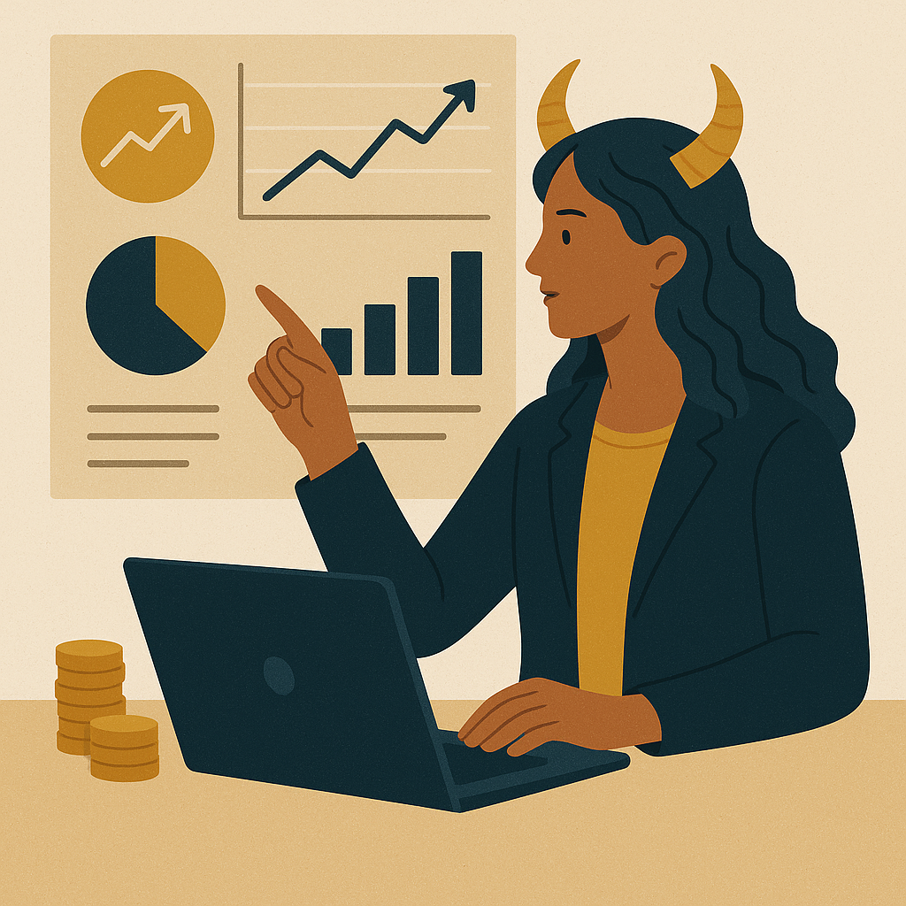 Key Performance Indicators (KPIs) for Taurus Entrepreneurs — illustration