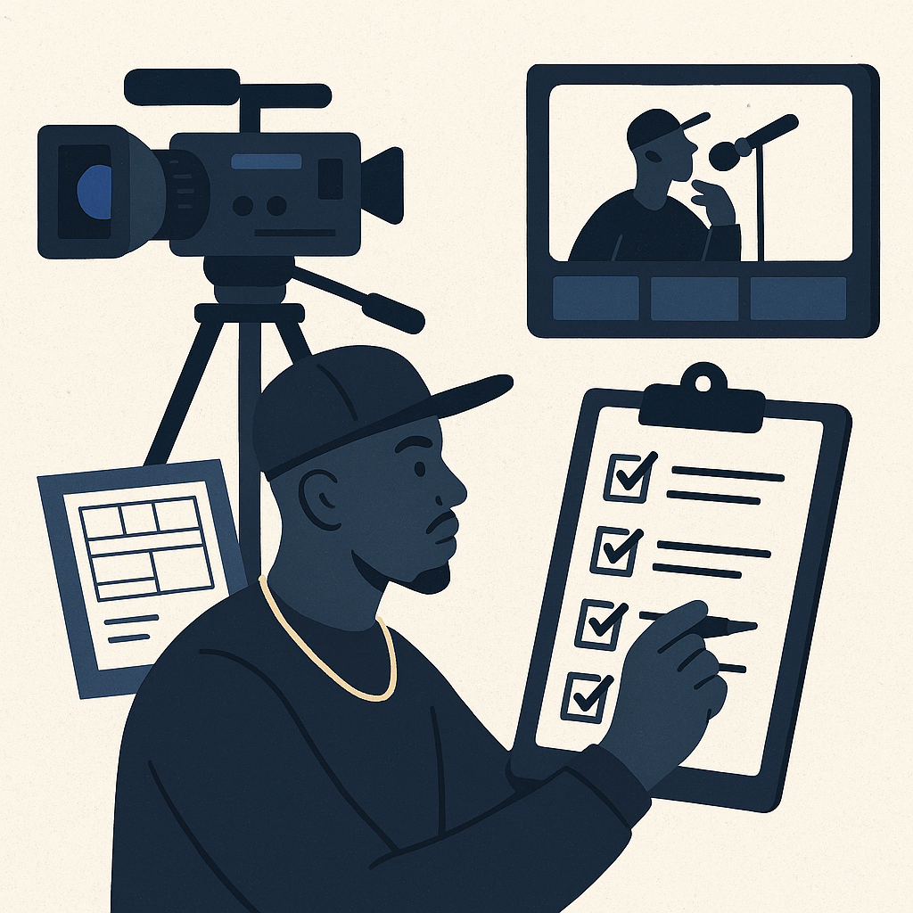 Checklist for a Successful Music Video Production — illustration