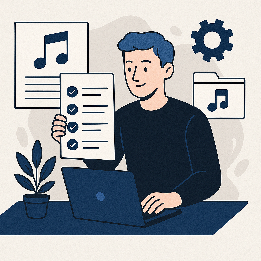 Step-by-Step Guide to Implementing Music Licensing Strategies — illustration