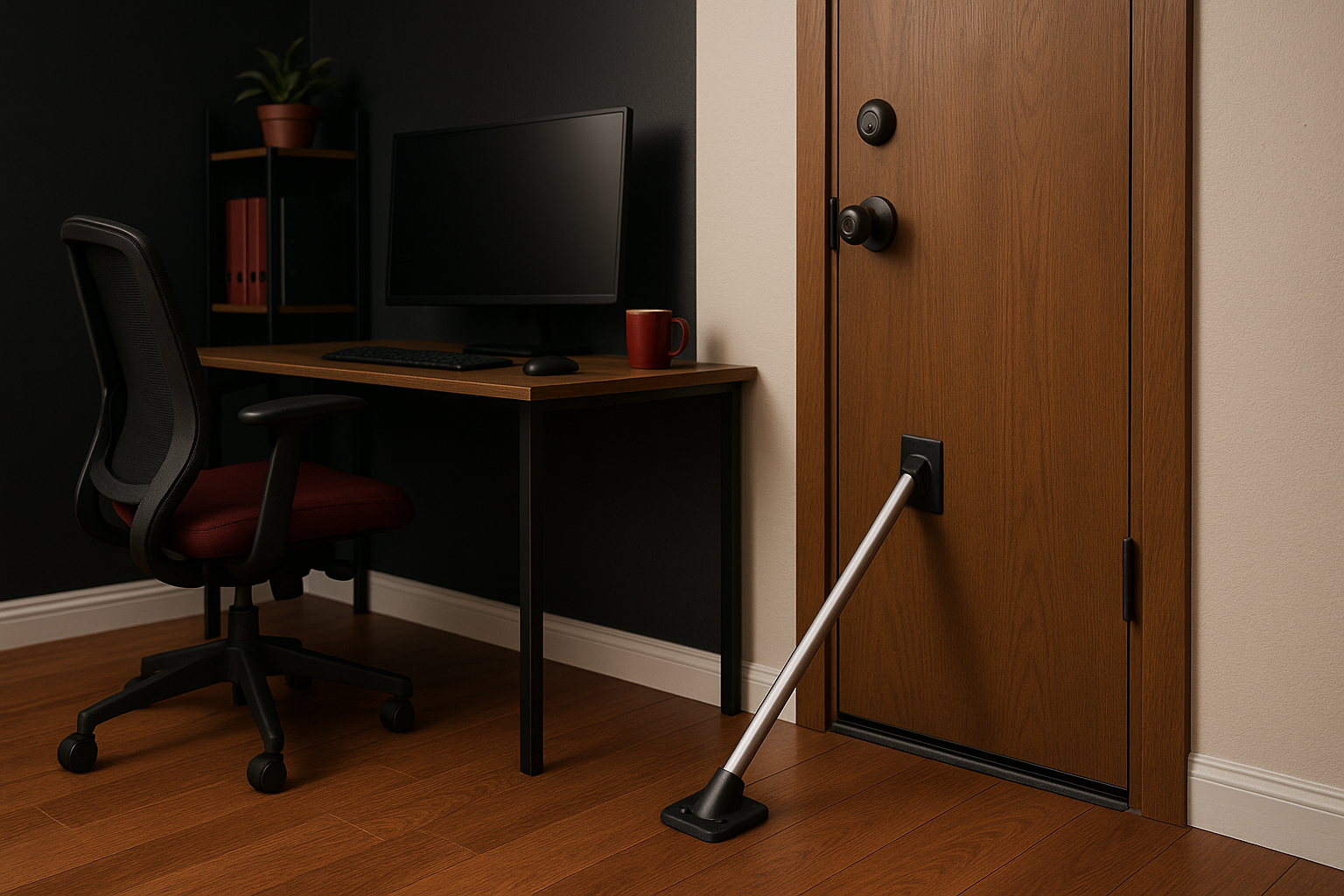 Featured image: How to Secure Your Home Office with Door Reinforcement