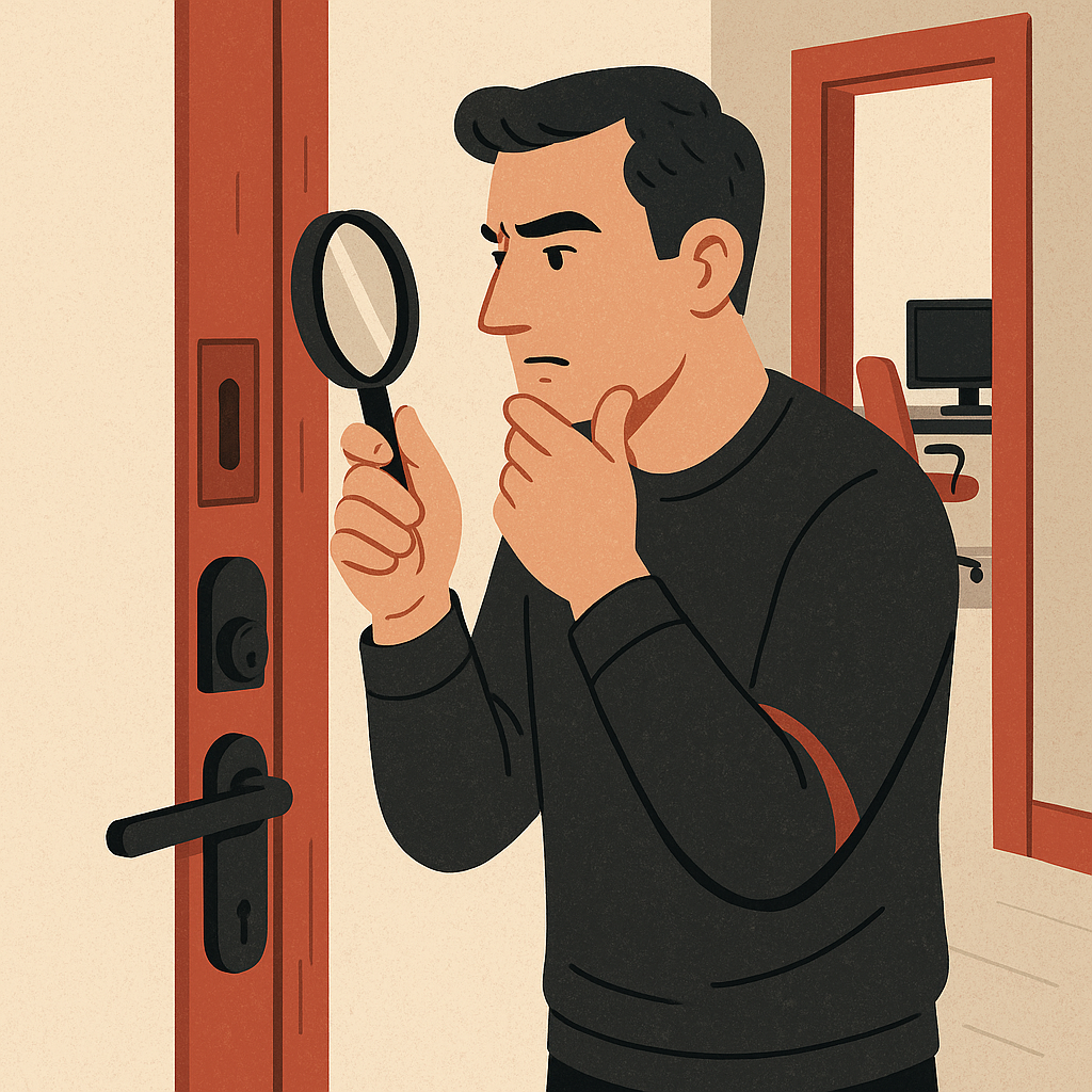 Step-by-Step Guide to Reinforcing Your Home Office Door — illustration
