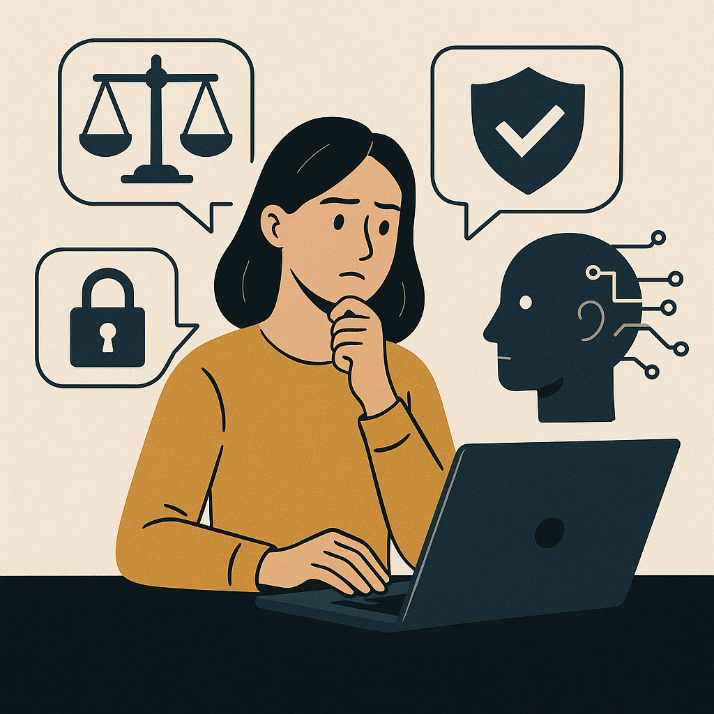 Ethical Considerations in AI Blogging — illustration
