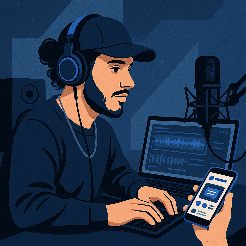 Case Study: Independent Artist Success Through Technology — illustration