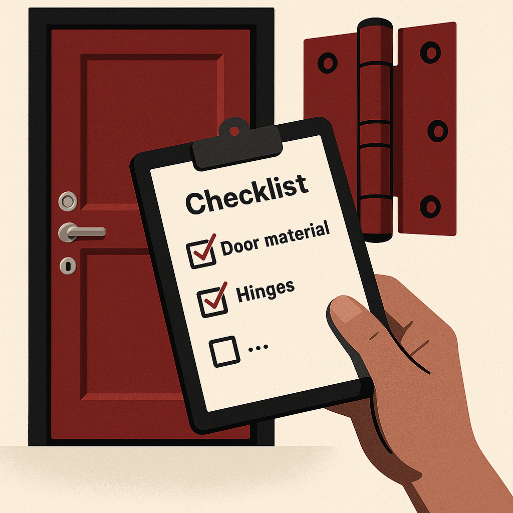 Checklist for Evaluating Door Security — illustration