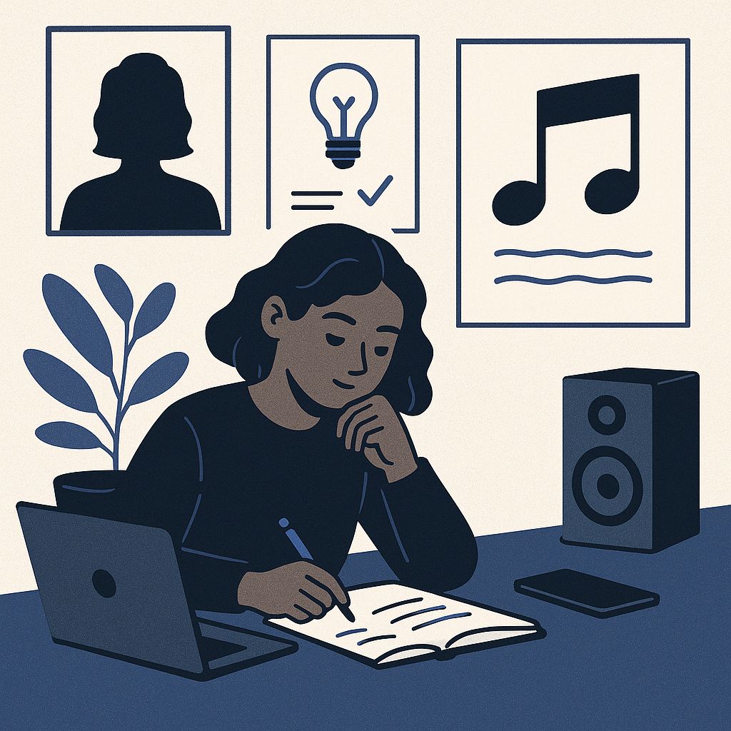 Step-by-Step Guide to Creating Your Music Portfolio — illustration