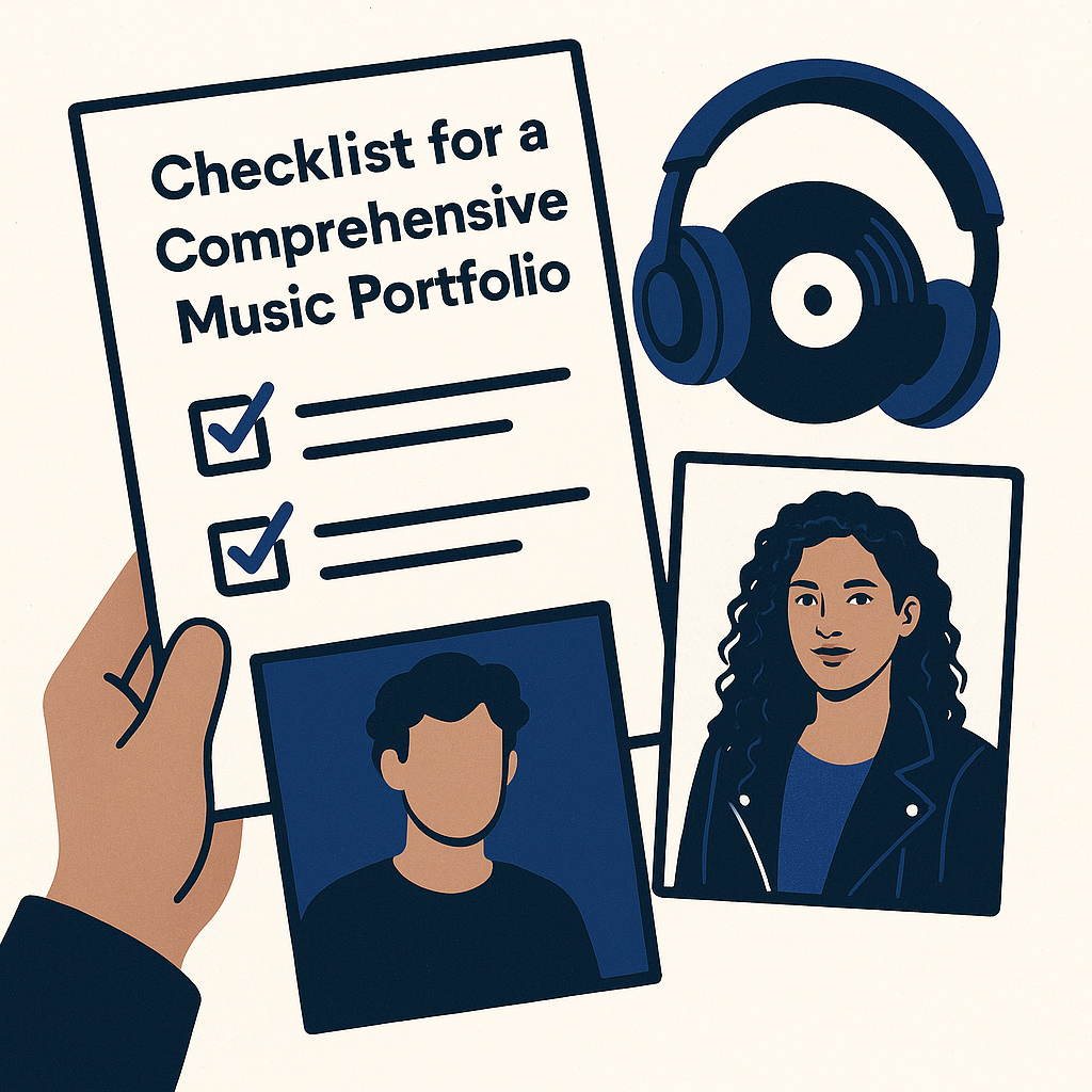 Checklist for a Comprehensive Music Portfolio — illustration