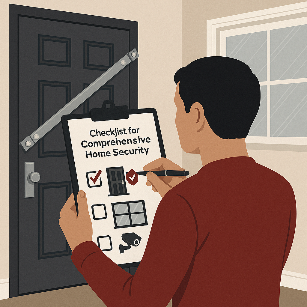 Checklist for Comprehensive Home Security — illustration