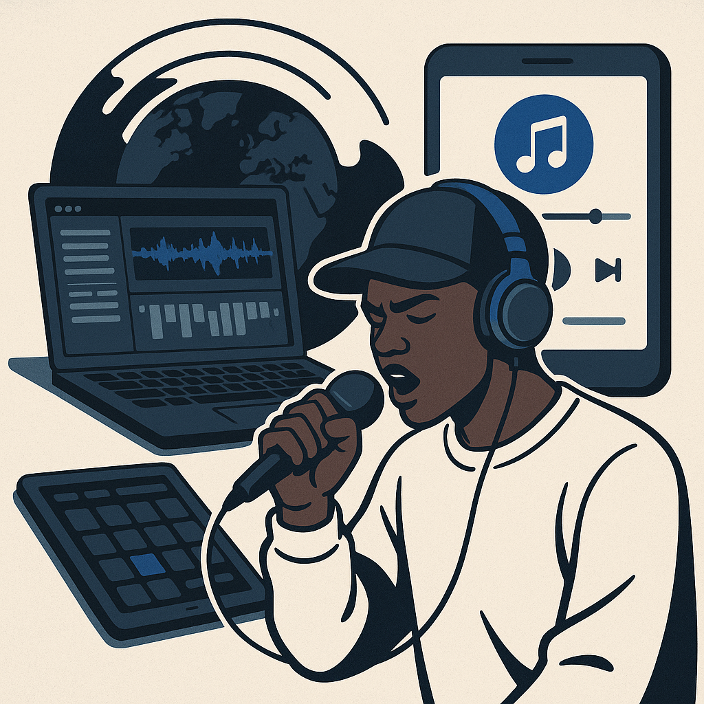 The Role of Technology in Hip-Hop's Expansion — illustration