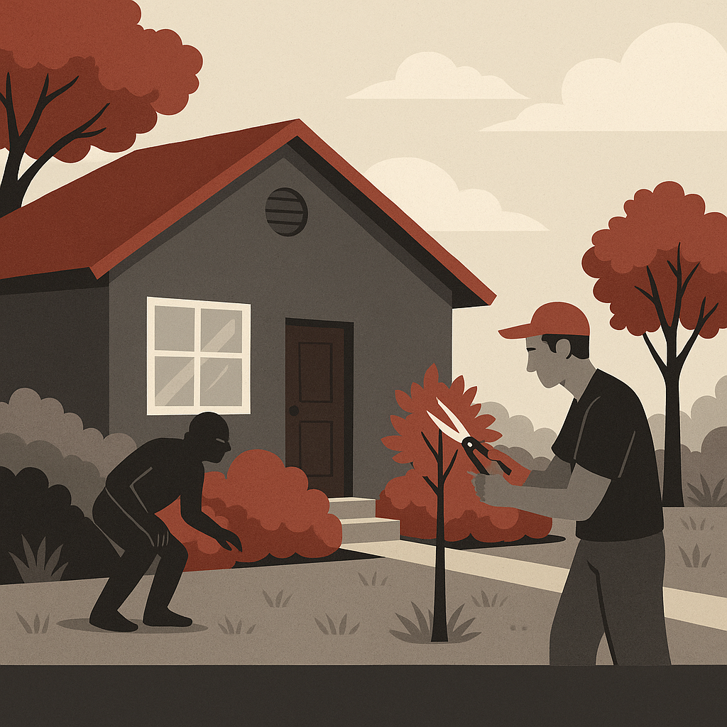 The Role of Landscaping in Home Security — illustration