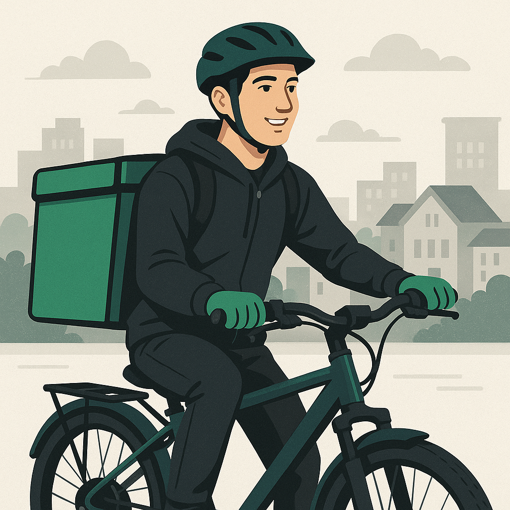 Case Study: Successful E-Bike Delivery Hustlers — illustration