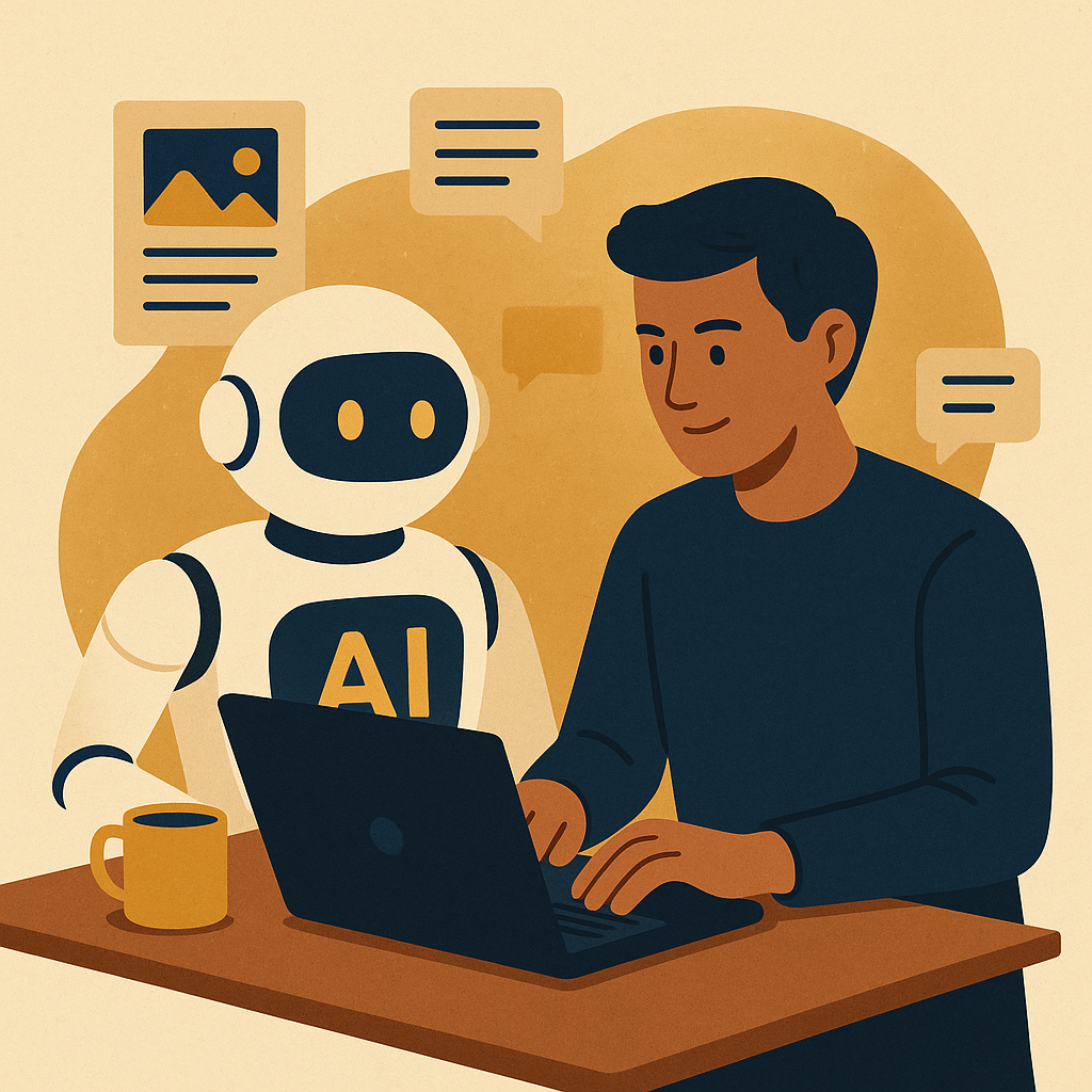 The Rise of AI-Driven Content — illustration