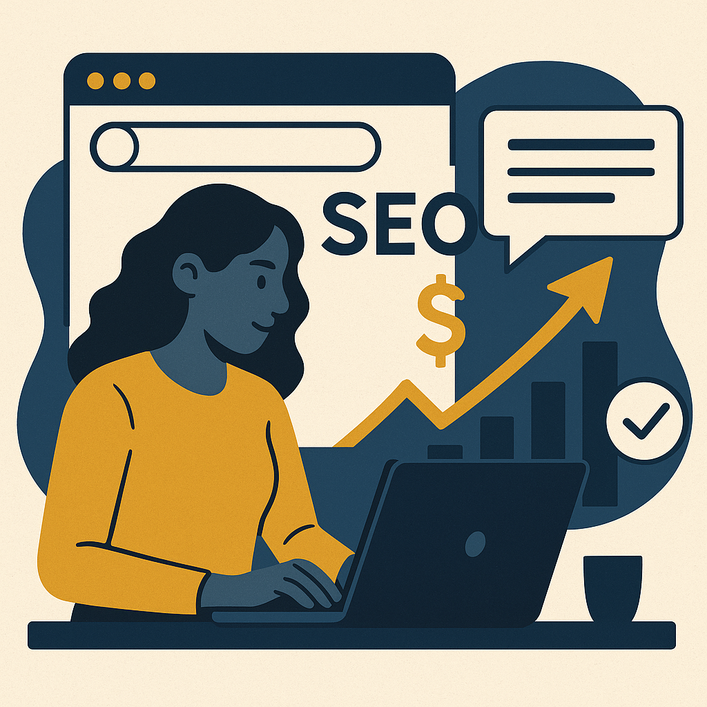 Owning Traffic with SEO and Content Strategy — illustration