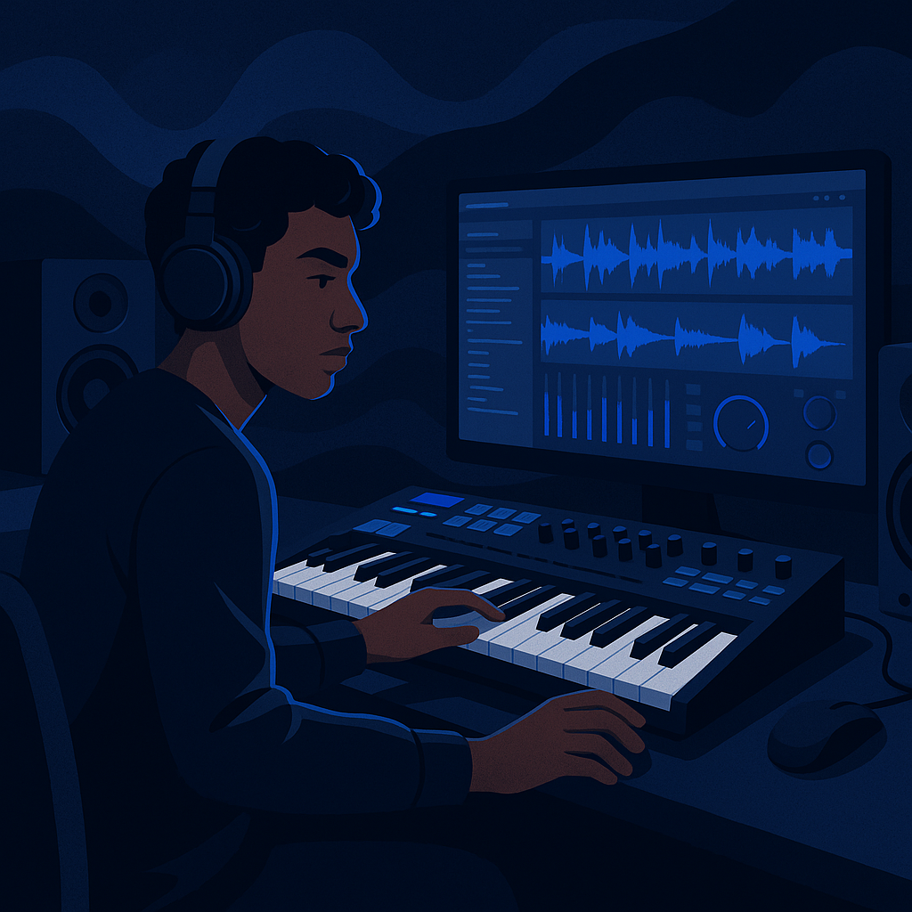 Next Steps for Aspiring Music Producers — illustration