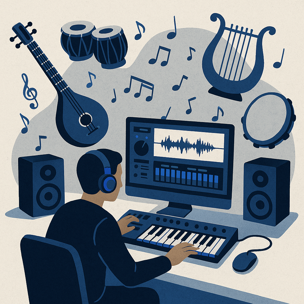 Exploring Cultural Influences in Cinematic Soundscapes — illustration