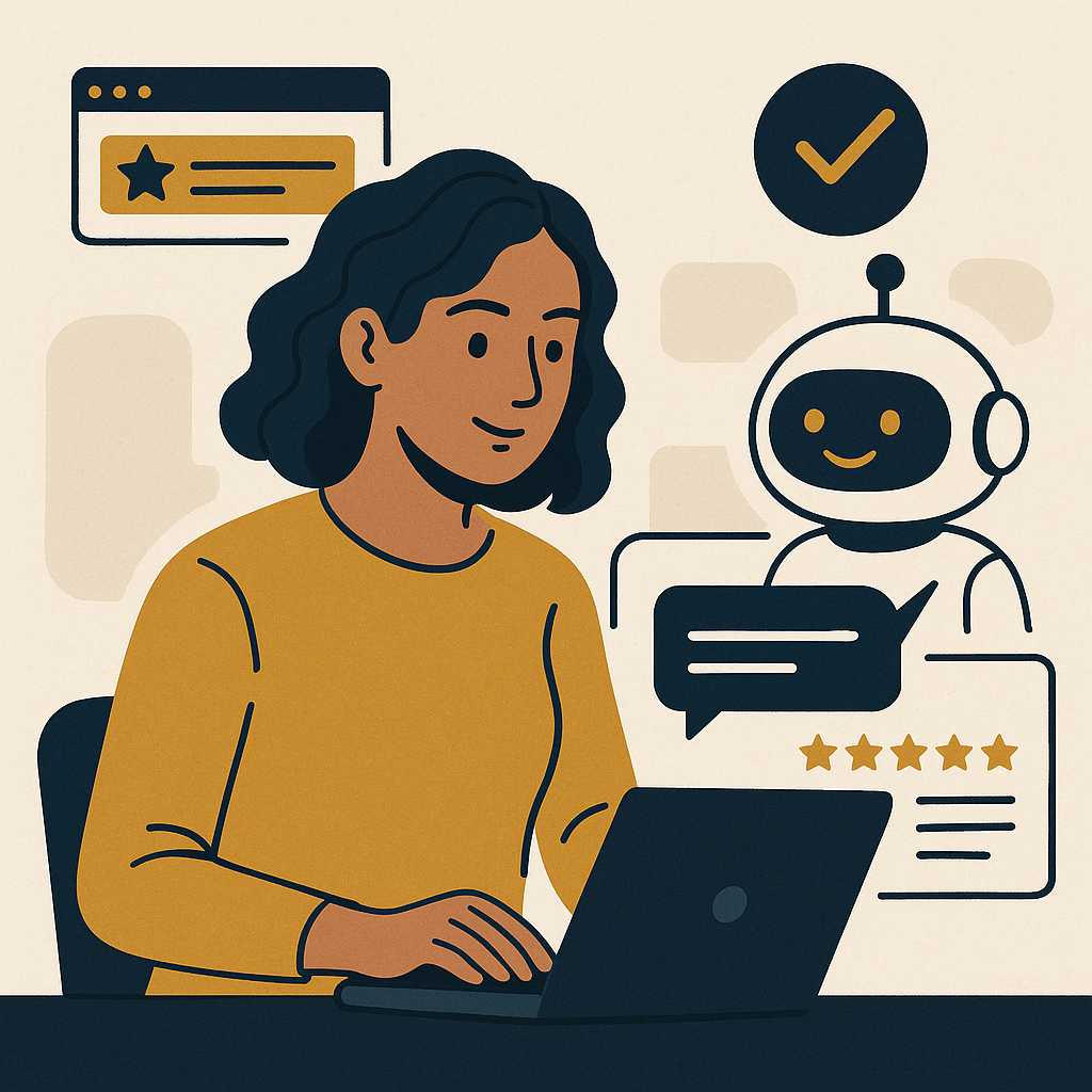 Enhancing User Experience with AI — illustration