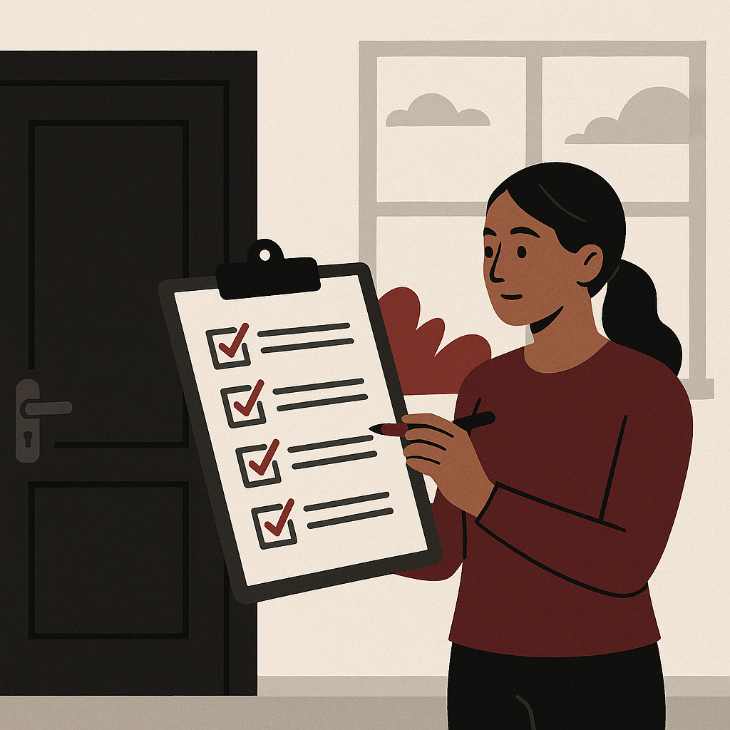 Checklist for Evaluating Home Security — illustration
