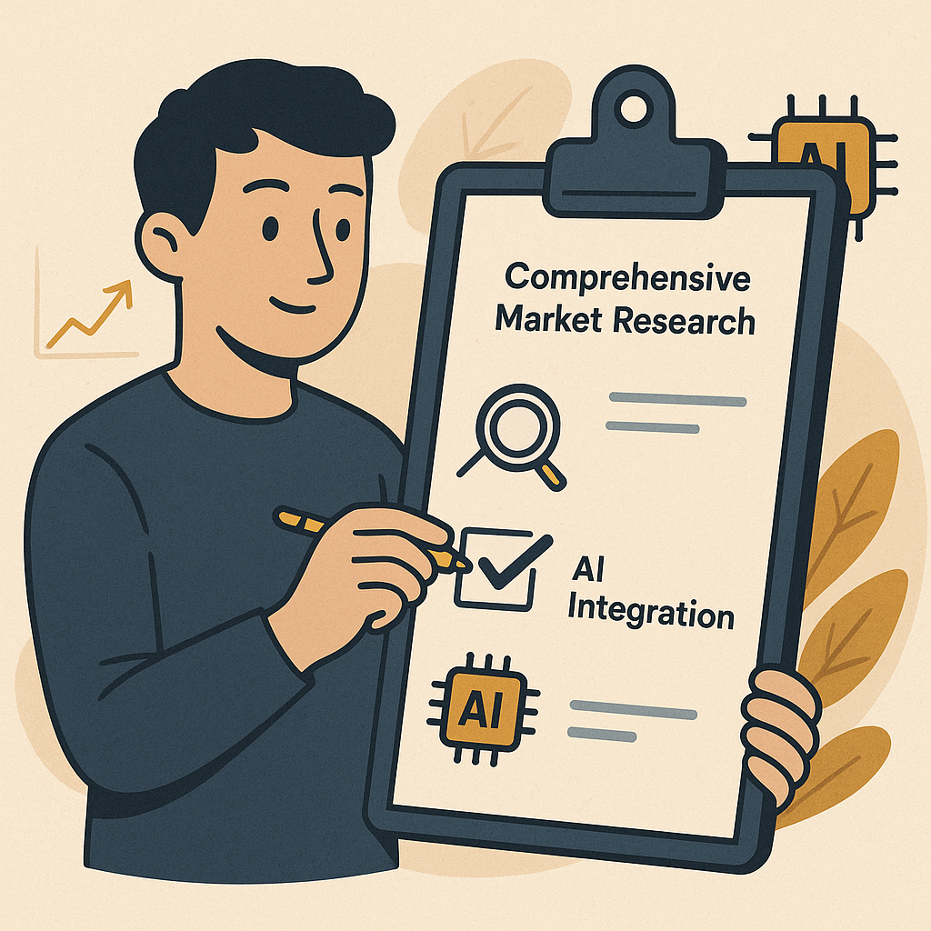 Checklist for Launching AI-Enhanced Passive Income Models — illustration