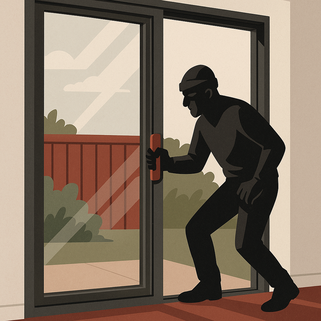 Understanding the Vulnerabilities of Sliding Glass Doors — illustration