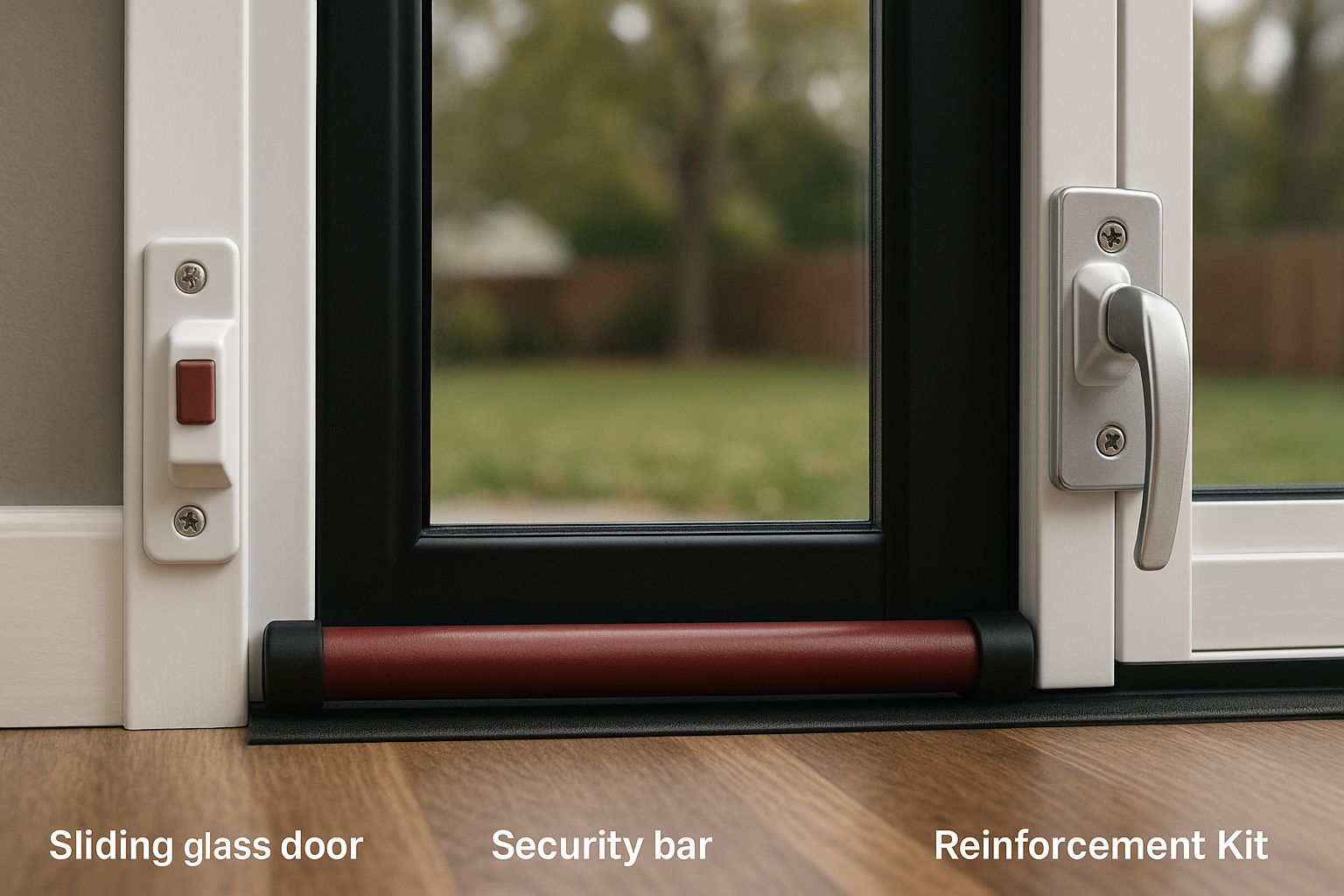 Featured image: Sliding Glass Door Locks vs Security Bars vs Reinforcement Kits