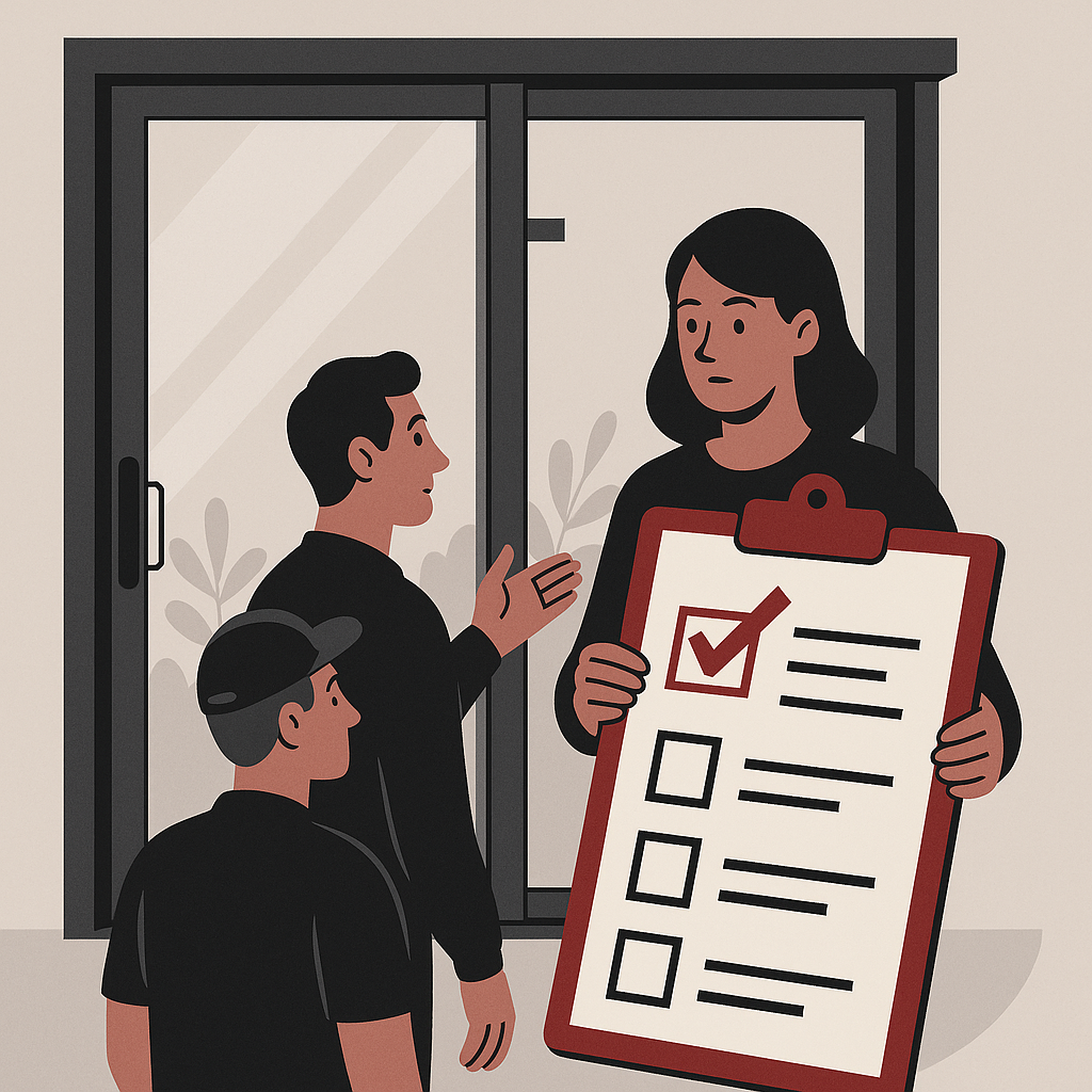 Layered Security Checklist for Sliding Glass Doors — illustration