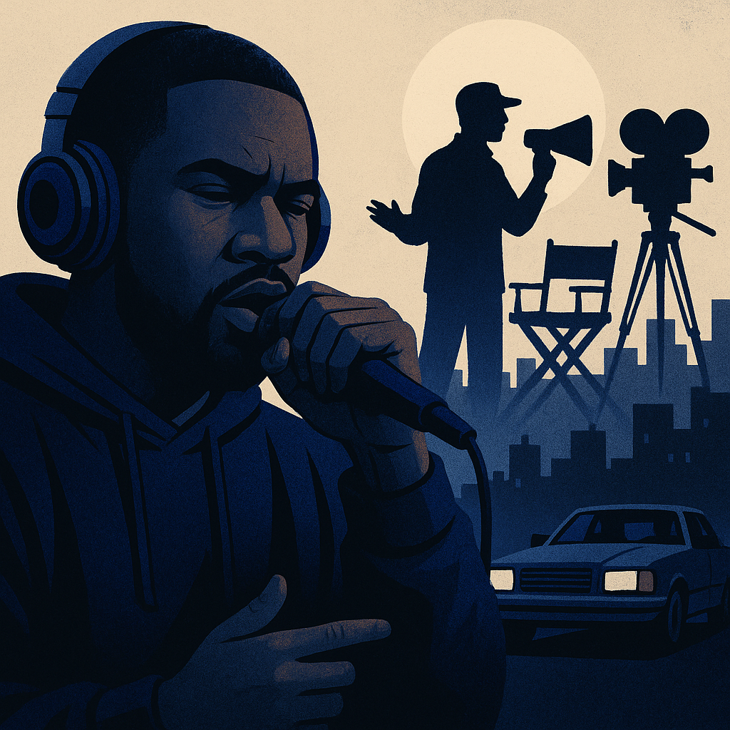 Exploring Cinematic Themes in Hip-Hop — illustration