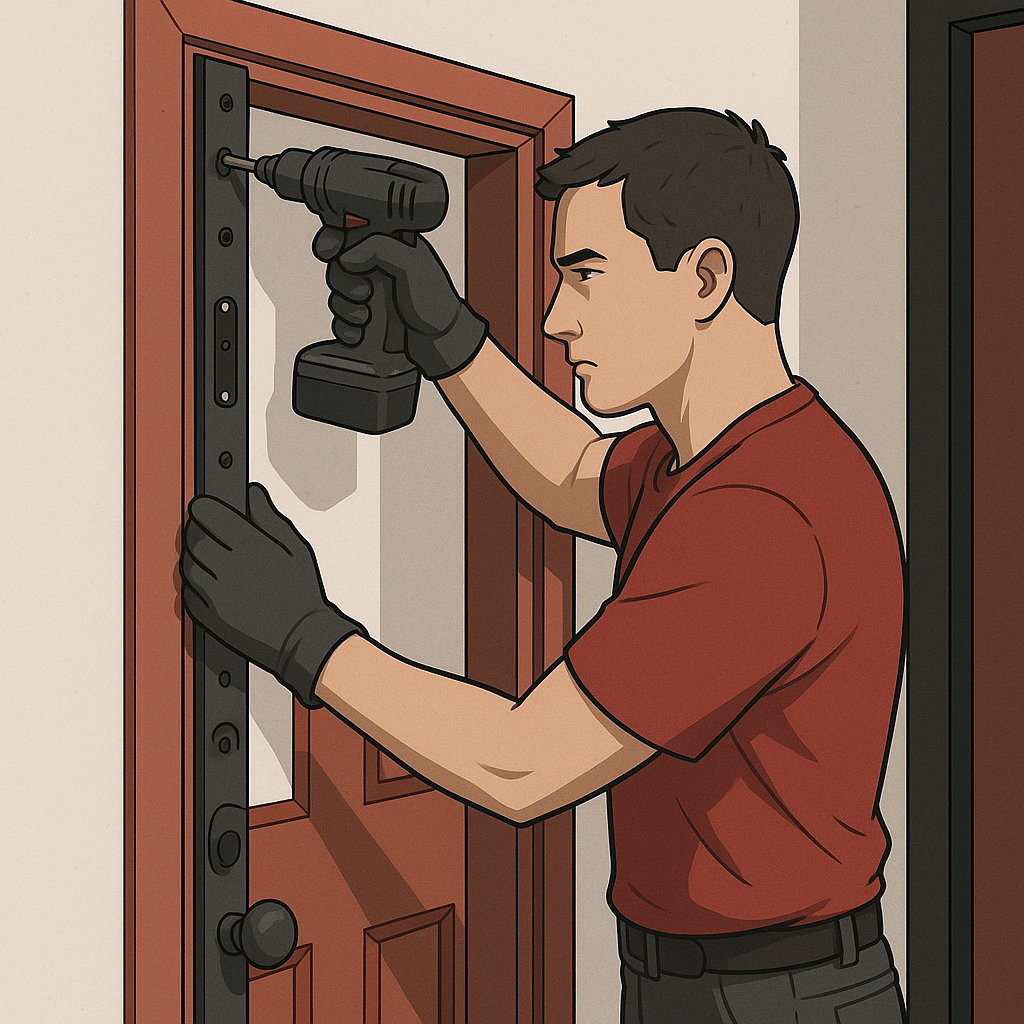 Steps to Reinforce Your Door Frame — illustration