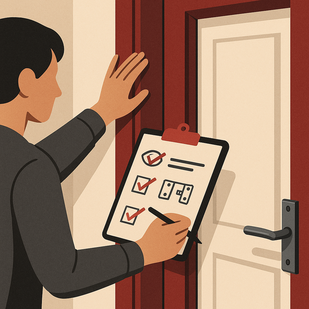 Checklist for Assessing Door Frame Security — illustration