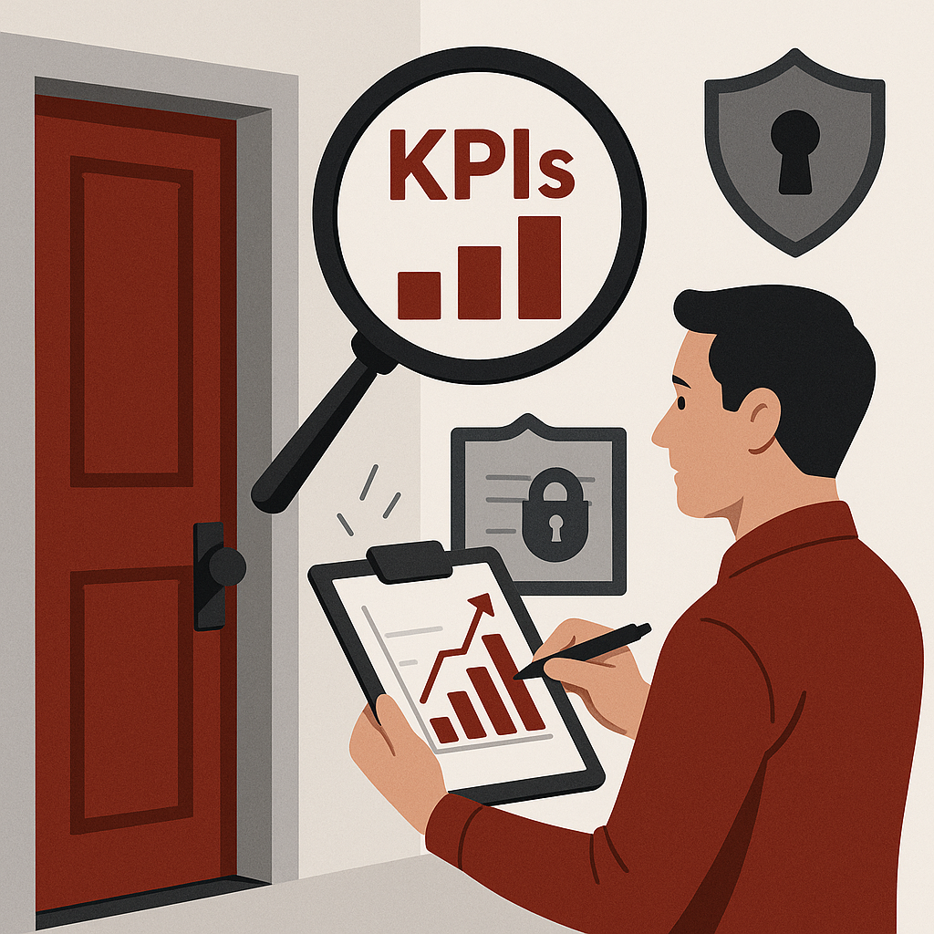 Key Performance Indicators (KPIs) for Door Frame Security — illustration