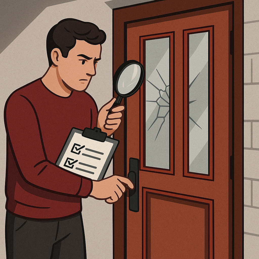 Checklist for Evaluating Side Light Door Security — illustration