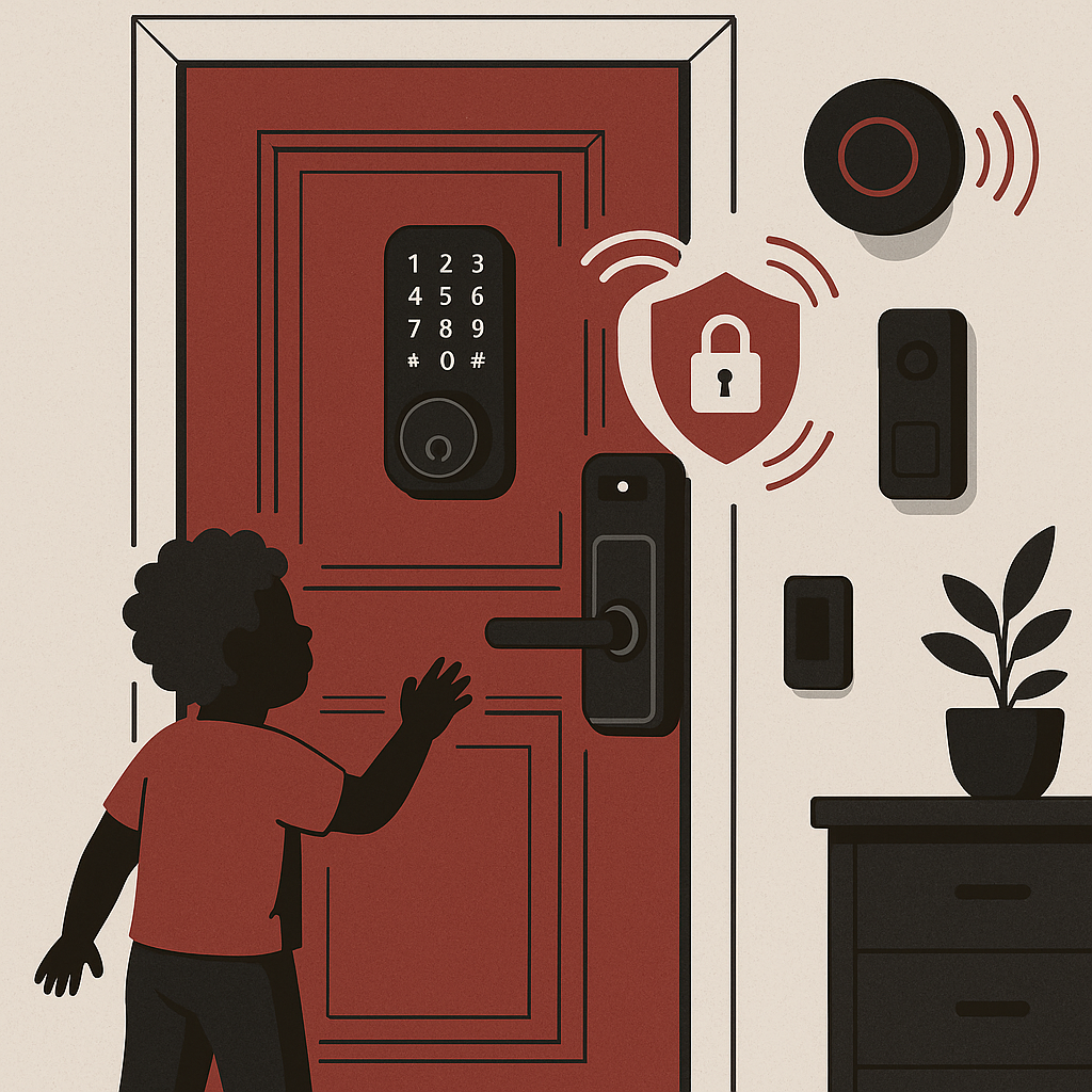 Innovative Technologies in Door Security — illustration