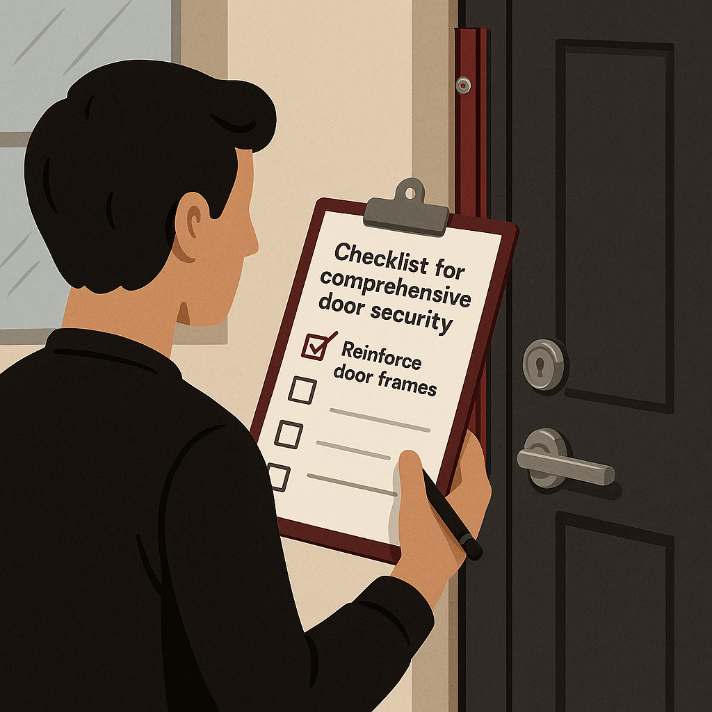 Checklist for Comprehensive Door Security — illustration