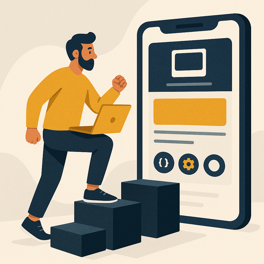 Taking the First Step — illustration