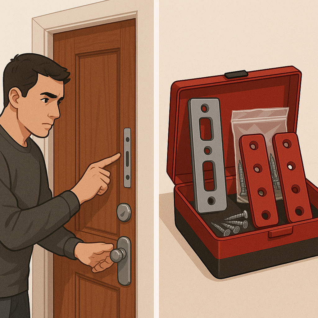 Step-by-Step Guide to Reinforcing Your Door — illustration