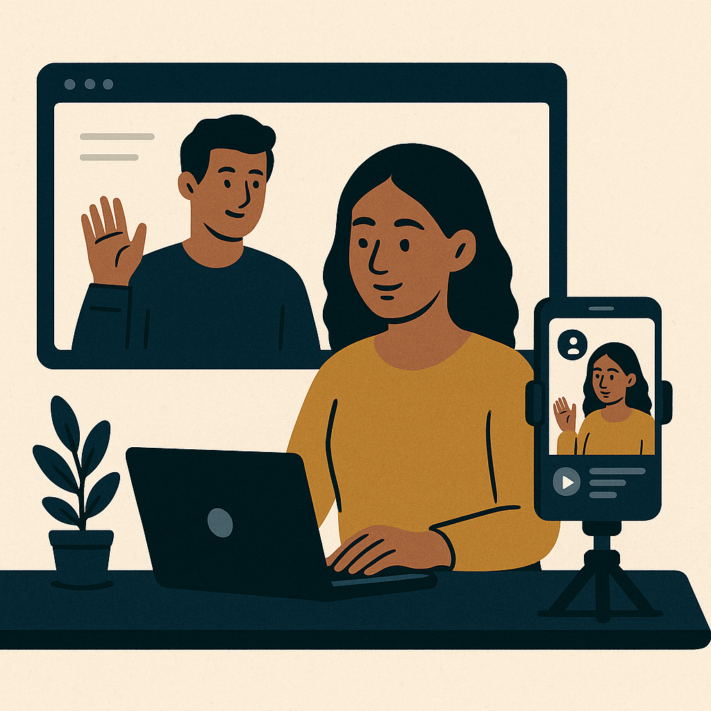 Partnering with Influencers: A Hybrid Approach — illustration