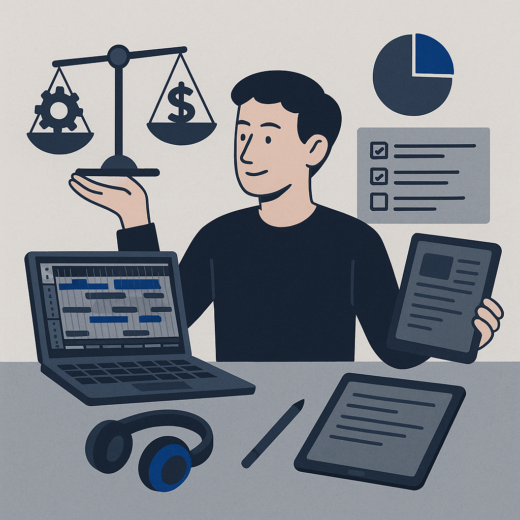 Tools and Resources for Balancing Creativity and Business — illustration
