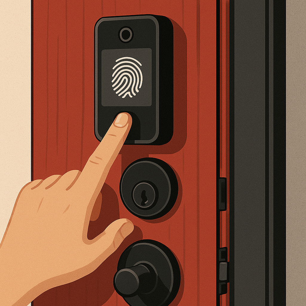 Innovative Technologies in Door Security — illustration