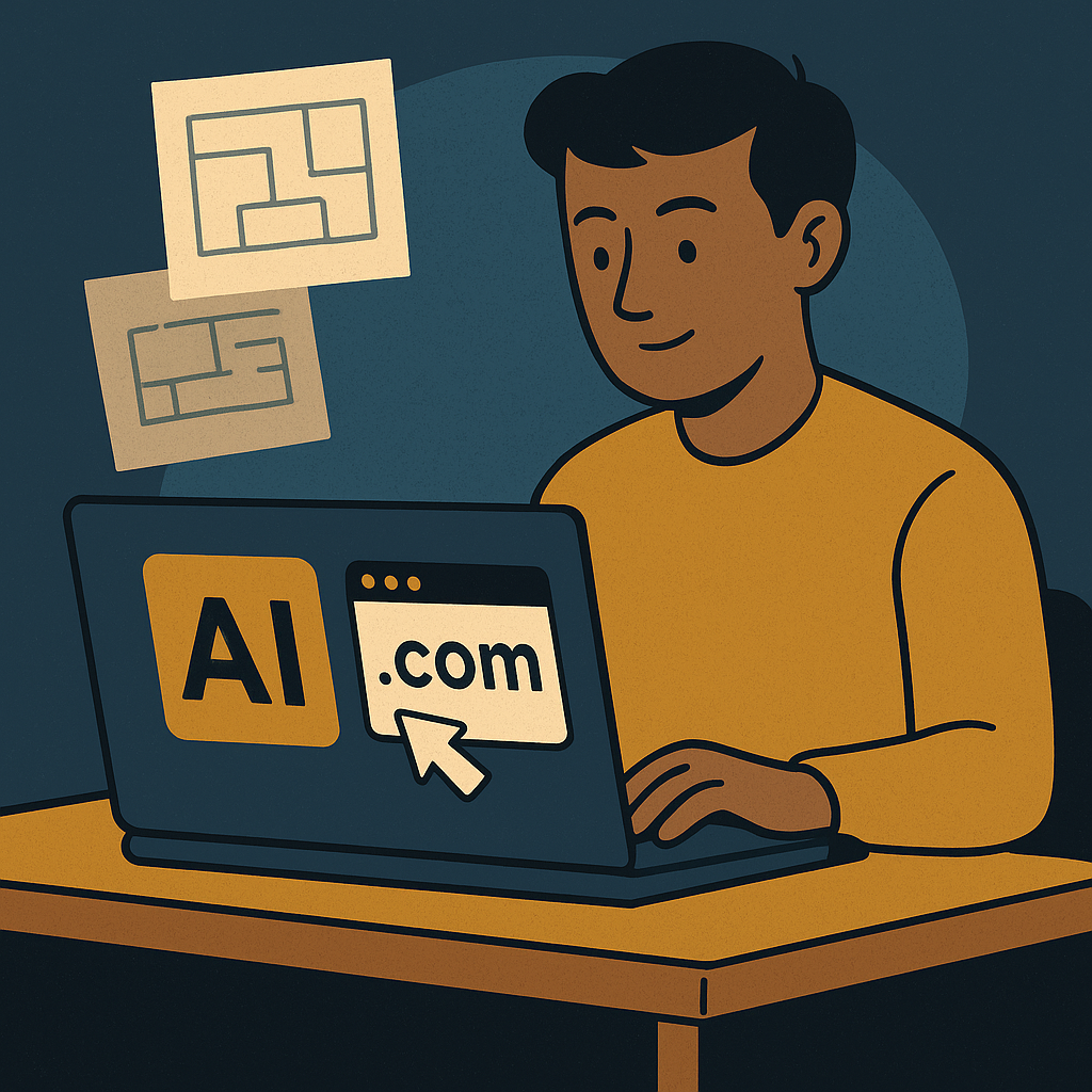 Step-by-Step Guide to Using AI in Site Flipping — illustration