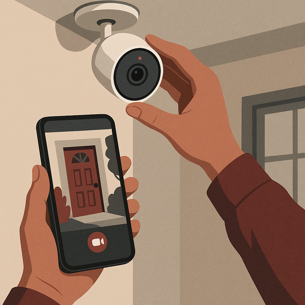 3. Install Smart Security Cameras — illustration