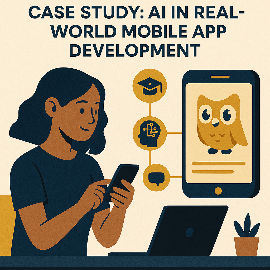 Case Study: AI in Real-World Mobile App Development — illustration