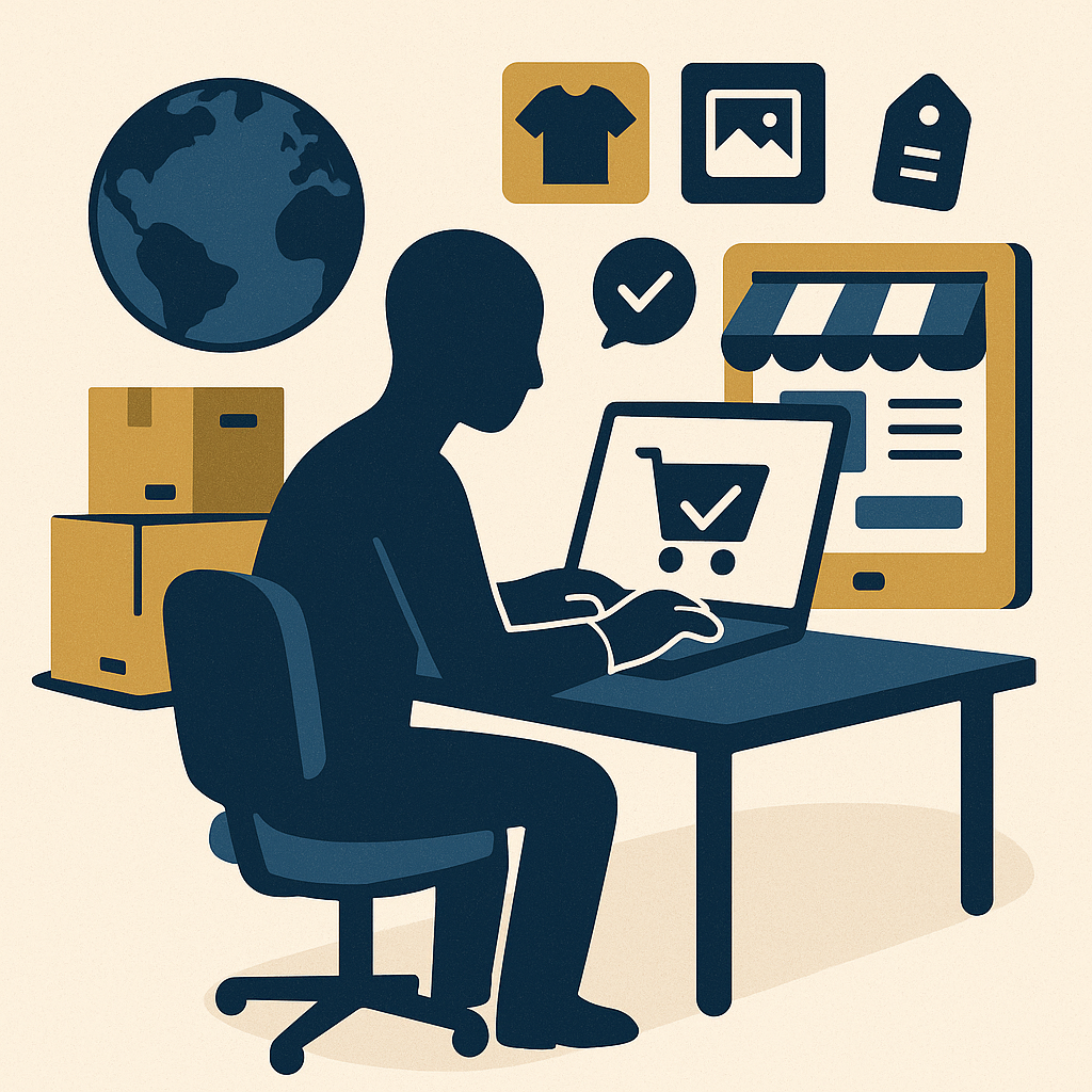 Exploring Faceless E-commerce Opportunities — illustration